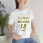 TRICOU DAMĂ CU IMPRIMEU 18 ANI GOLD