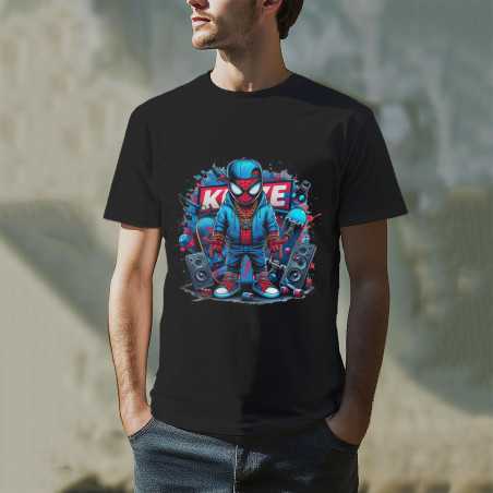 TRICOU BĂRBAȚI CU IMPRIMEU SPIDERMAN CARTOON