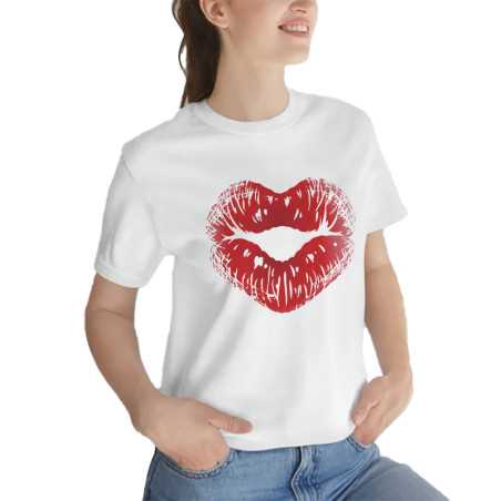 TRICOU DAMĂ CU IMPRIMEU LOVE LIPS