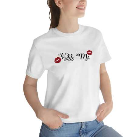 TRICOU DAMĂ CU IMPRIMEU KISS ME