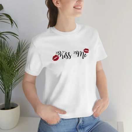 TRICOU DAMĂ CU IMPRIMEU KISS ME