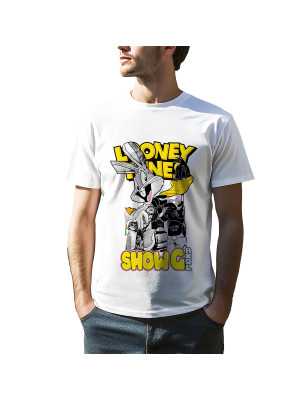 TRICOU BĂRBAȚI CU IMPRIMEU IEPURAȘ CARTOON