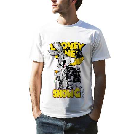 TRICOU BĂRBAȚI CU IMPRIMEU IEPURAȘ CARTOON