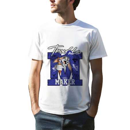 TRICOU BĂRBAȚI CU IMPRIMEU LITERA M