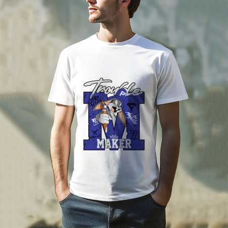 TRICOU BĂRBAȚI CU IMPRIMEU LITERA M