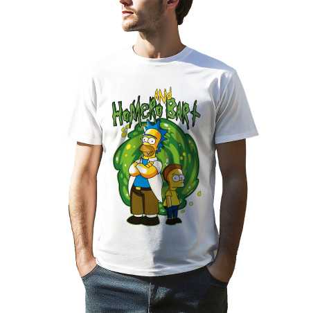 TRICOU BĂRBAȚI CU IMPRIMEU HOMERO AND BART
