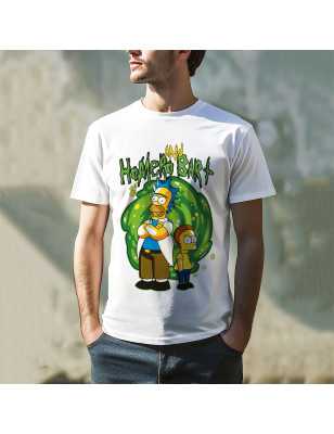 TRICOU BĂRBAȚI CU IMPRIMEU HOMERO AND BART
