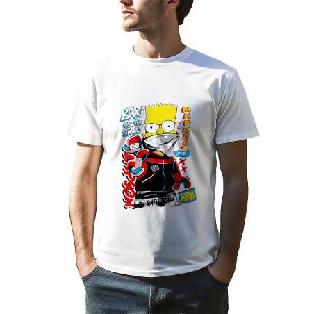 TRICOU BĂRBAȚI CU IMPRIMEU BART CARTOON