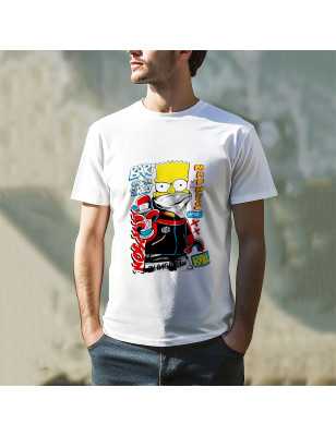 TRICOU BĂRBAȚI CU IMPRIMEU BART CARTOON