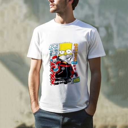 TRICOU BĂRBAȚI CU IMPRIMEU BART CARTOON