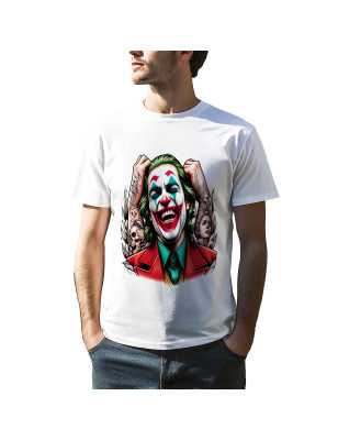 TRICOU BĂRBAȚI CU IMPRIMEU CLOVN