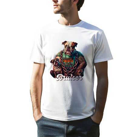 TRICOU BĂRBAȚI CU IMPRIMEU TWO DOGS