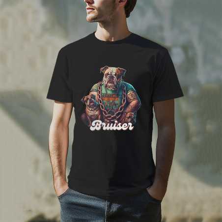 TRICOU BĂRBAȚI CU IMPRIMEU TWO DOGS
