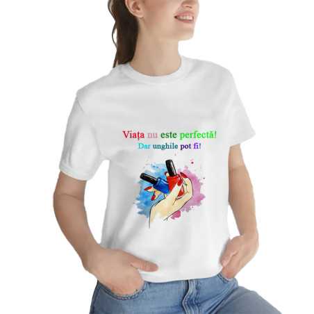 TRICOU DAMĂ CU IMPRIMEU NAILS