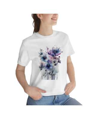 TRICOU DAMĂ CU IMPRIMEU FLOWERS
