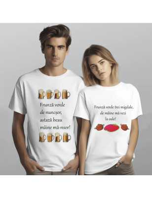 Tricouri personalizate cuplu burlăcie