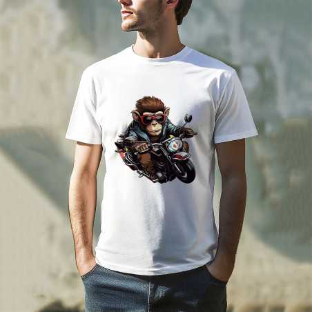 Tricou cu imprimeu maimuta