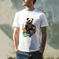 Tricou cu imprimeu ursu panda