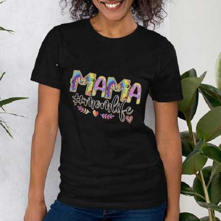 Tricou cu imprimeu MAMA LIFE