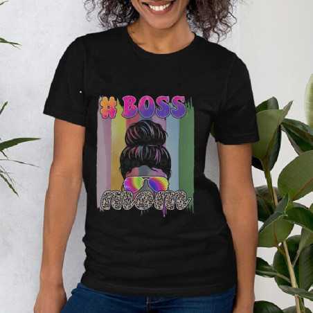 Tricou cu imprimeu BOSS MUM