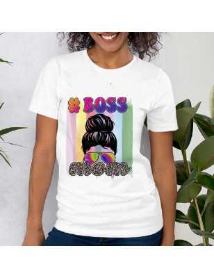 Tricou cu imprimeu BOSS MUM