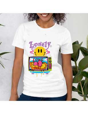 Tricou cu imprimeu SMILE FACE