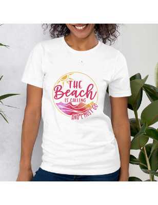 Tricou damă cu imprimeu Beach