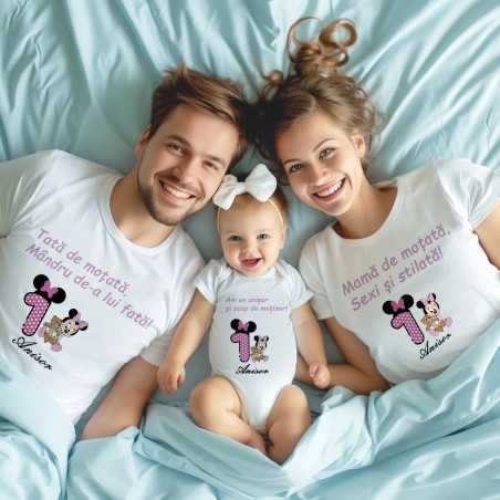 Set tricouri zi de naștere cu minny