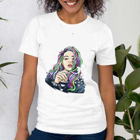 Tricou cu imprimeu girl