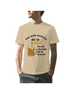 Tricou cu imprimeu BEER
