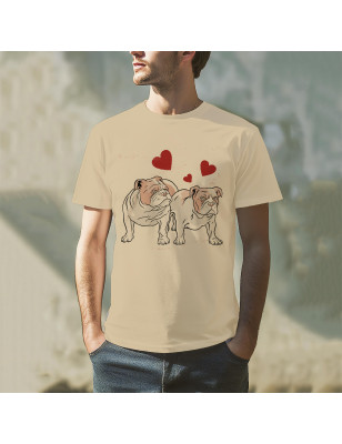Tricou mânecă scurtă cu imprimeu LOVE DOGS