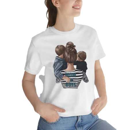 TRICOU CU IMPRIMEU BOYS AND MUM