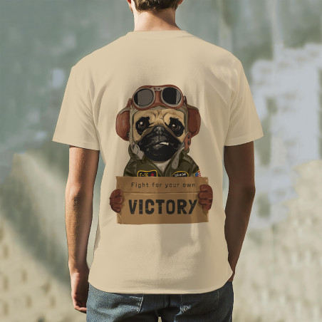 Tricou cu mânecă scurtă cu imprimeu PUG