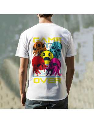 Tricou cu imprimeu GAME OVER