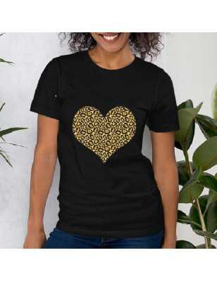 TRICOU CU INIMĂ LEOPARD