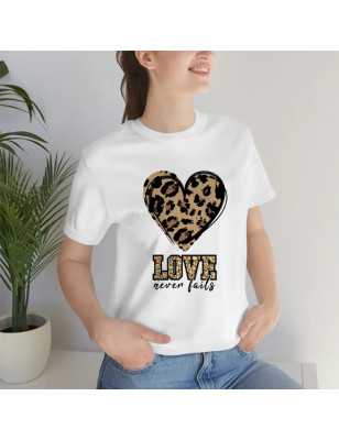 TRICOU DAMĂ CU IMPRIMEU LOVE LEOPARD