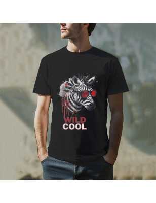 TRICOU BĂRBAȚI CU IMPRIMEU ZEBRA
