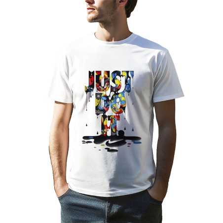 TRICOU BĂRBAȚI CU IMPRIMEU TEXT