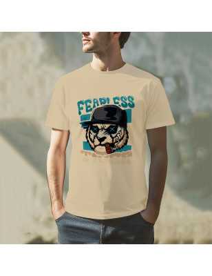 Tricou cu imprimeu FEARLESS