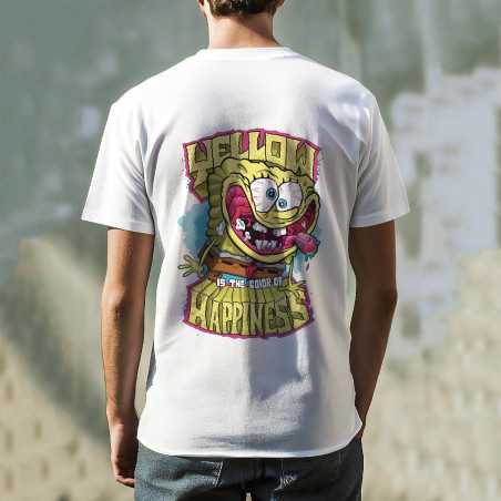 TRICOU BĂRBAȚI CU IMPRIMEU HAPPINES