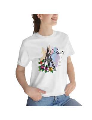 TRICOU DAMĂ CU IMPRIMEU TURNUL EIFFEL